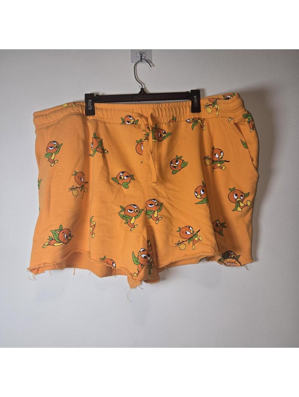 Disney Parks Flower & Garden Orange Bird Collection 30th Anniversary 3XL Shorts